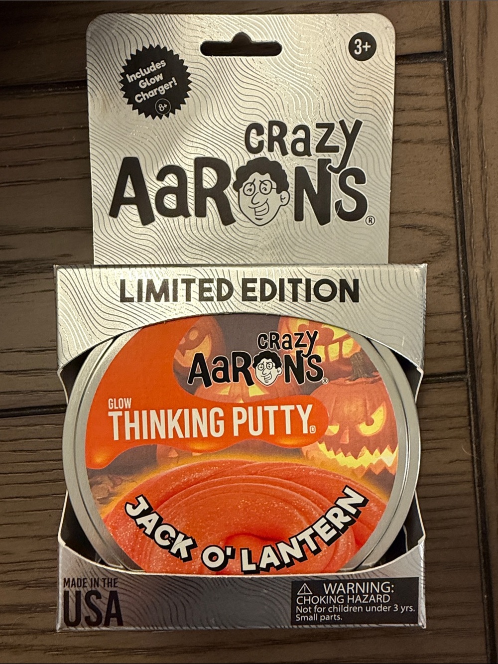 Crazy Aaron's Jack O'Lantern Orange Thinking Putty - Limited Edition